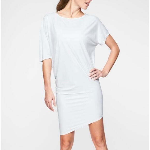 Poshmark
Athleta Women's Large Crew Asymmetrical Short Sleeve Draped Dress - Picture 1 of 4